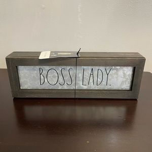 NWT Rae Dunn BOSS LADY Plaque